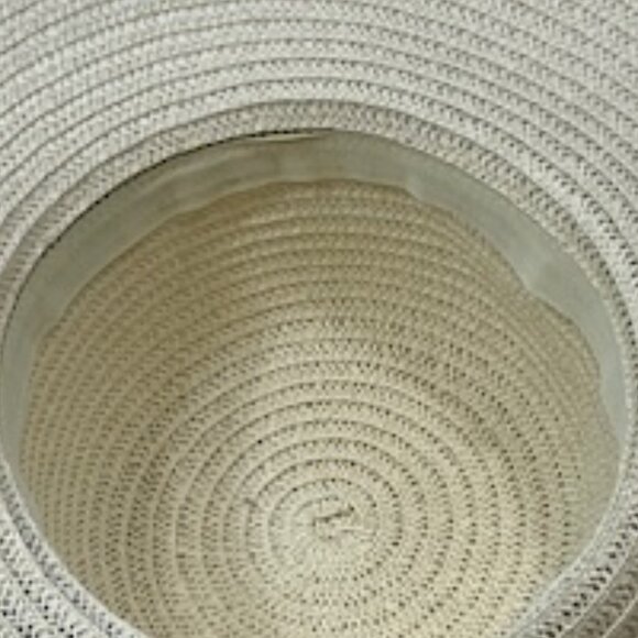 Tampa Bay Rays Paper Sun Hat, Wide Brim, TB Blue Yellow Ribbon Band Adult Size - Picture 10 of 11